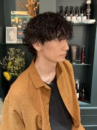 メンズ パーマ 【メンズカット/パー マ✂️】momo🌷のヘアスタイル