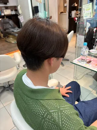 メンズ ブリーチ透明感カラー /レイヤー👗しずかのヘアスタイル