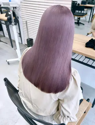 セミロング カラー 🧸艶々韓国ヘア 🧁mizunaのヘアスタイル
