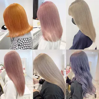 ロング カラー 渡邊 唯のヘアスタイル