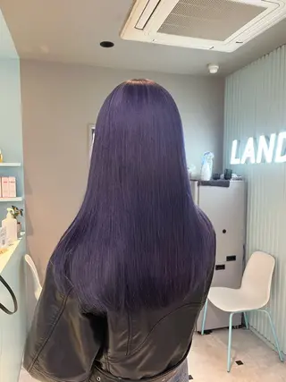 セミロング カラー ブリーチカラー 🩵MIZUKIのヘアスタイル