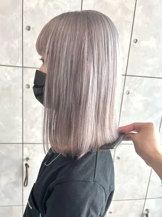 ミディアム カラー ヘアアレンジ ネイル 🌈インナーカラー ‘ショウマ’🌈のヘアスタイル