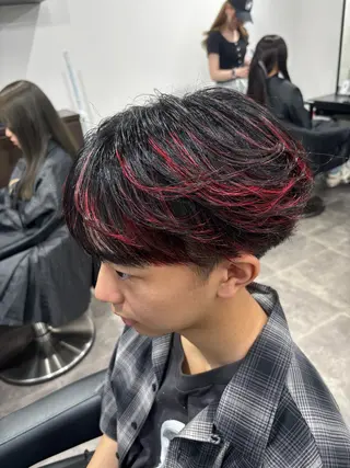 メンズ 🪽直毛男子の救世主 🪽フェザーパーマのヘアスタイル