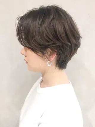 ショート カラー パーマ ヘアアレンジ ITbyALBUM 中野店のヘアスタイル