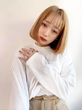 カラー エフェクトブリーチ 🌟前澤啓太朗のヘアスタイル