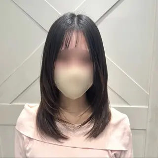 ミディアム 横浜|韓国レイヤー| 暖色カラー|まなとのヘアスタイル