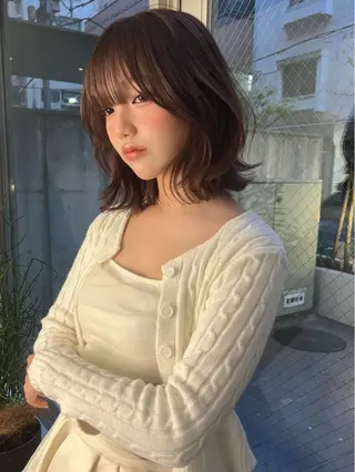 ショート カラー 小顔ボブ jilblanカホのヘアスタイル