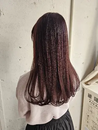 ロング カラー Ayu🐾縮毛矯正/ ブリーチ無しカラーのヘアスタイル