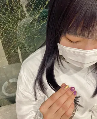 ロング カラー Chlan岡本 坂本のヘアスタイル