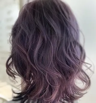 セミロング カラー Ash銀座店💜 misaのヘアスタイル