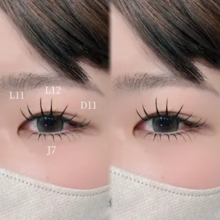 マツエク・マツパ MAQUM𖤐 Satsumiのマツエク・マツパデザイン