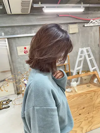 ミディアム カラー サトウ レンマのヘアスタイル