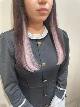 セミロング ブリーチ🔥ベージュ /グレー/daikiのヘアスタイル