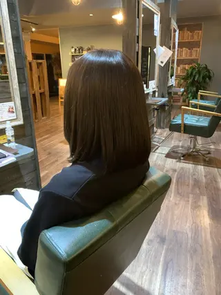 ミディアム カラー 河村 健太のヘアスタイル