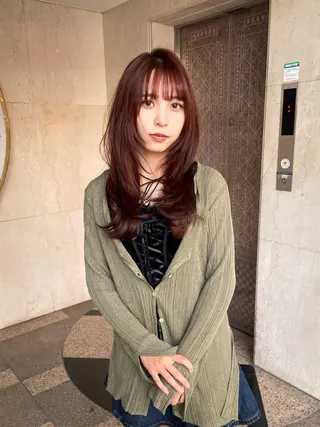 ロング カラー ヘアアレンジ 縮毛矯正 髪質改善寺坂雄飛💐のヘアスタイル