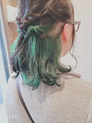 セミロング カラー 槌本 健成のヘアスタイル