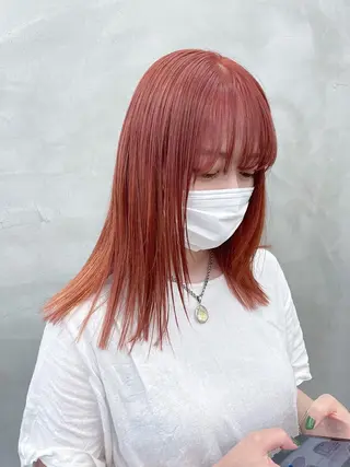 ミディアム カラー パーマ ヘアアレンジ メンズ ハイトーン/レイヤー 🌸さくらのヘアスタイル