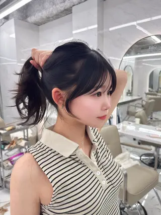 ロング のり🐼顔まわり/ 韓国/レイヤーカットのヘアスタイル