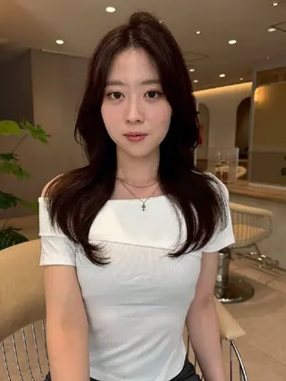 セミロング 佐藤 宏紀のヘアスタイル