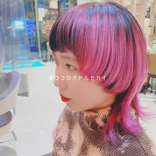 ミディアム カラー レイヤーカット// メイのヘアスタイル