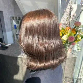 ミディアム 町田 里奈のヘアスタイル
