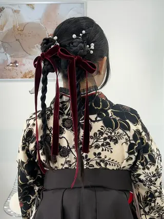 ヘアアレンジ 卒業式ヘアセット🎀 ヘアアレンジのヘアスタイル