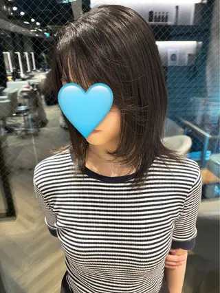 ミディアム 山中 あるのヘアスタイル