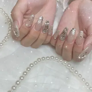 ネイル Blue daisy RIN🎀のネイルデザイン