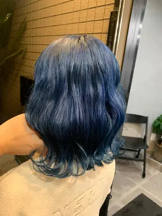 ミディアム カラー 菊地 旬のヘアスタイル