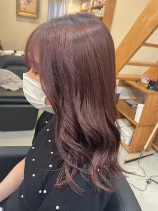 ロング カラー nowhere ノーウェアのヘアスタイル