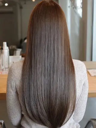 ロング シールエクステ×美髪 改善/ヨシモトカンジのヘアスタイル