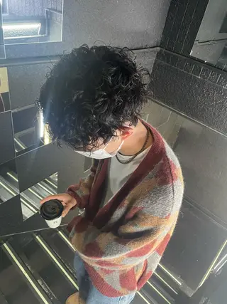 パーマ メンズ 【柏メンズパーマ職人 】店長　KAZUMAのヘアスタイル