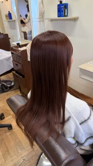 ロング 南草津/トレンドカラ ー/パーマ 西村美月のヘアスタイル