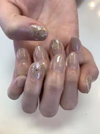 ネイル ネイルリボン 受付スタッフのネイルデザイン