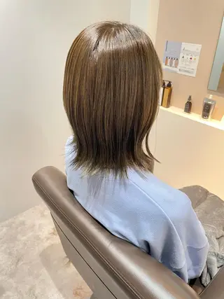 ミディアム カラー オノギ シュンのヘアスタイル
