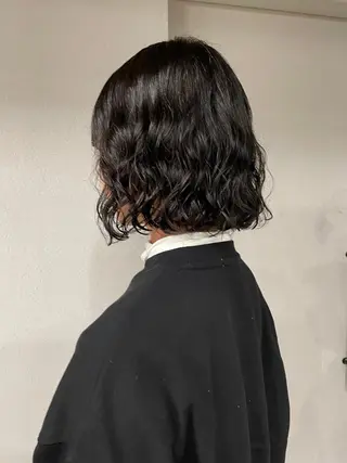 ミディアム カラー パーマ 表参道🌿赤み消し カラー/チナツのヘアスタイル