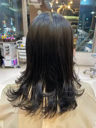 ミディアム メッシュ&パーマ特化 🔥山田雄大🔥のヘアスタイル