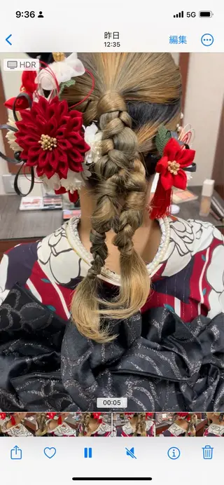 ヘアアレンジ ヘアメイク acoのヘアスタイル