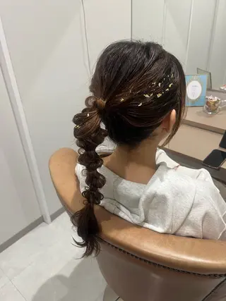 ヘアアレンジ 藤原 珠花のヘアスタイル