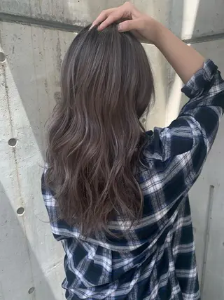 セミロング カラー SUNNY ななのヘアスタイル