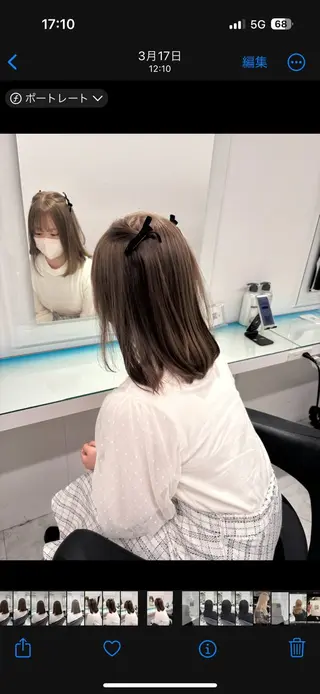 ロング カラー 💖ミルクティー💖 あかり💖のヘアスタイル