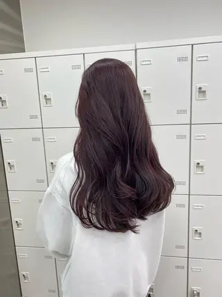 ロング カラー 💖似合わせカラー レイヤー💖縮毛矯正のヘアスタイル