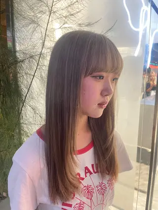 ミディアム ARISA︎ メンズハイトーンのヘアスタイル