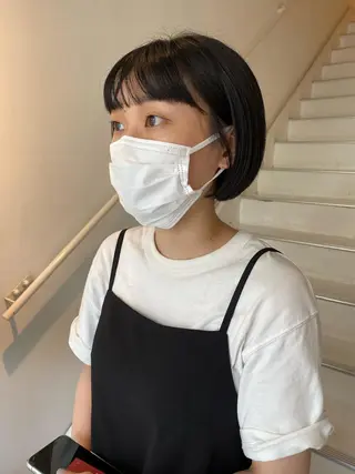 ショート アオイ🩵暖色 /まろやかカラーのヘアスタイル