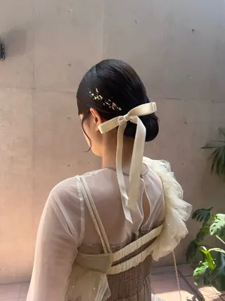 セミロング 🎗️【ヘアセット 美眉】吉川玲🎗️のヘアスタイル
