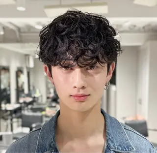 ショート パーマ メンズ 【メンズ特化】 池田大成✂︎のヘアスタイル