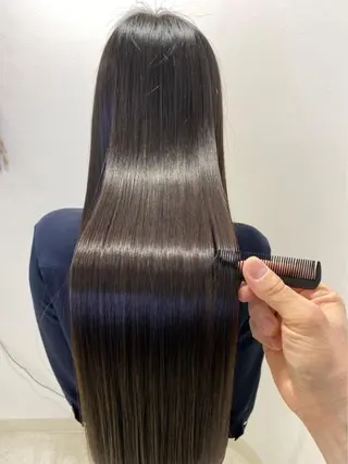 セミロング カラー ⭐️⭐️縮毛矯正の スペシャリスト松本✨のヘアスタイル
