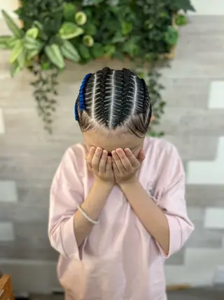 ヘアアレンジ キッズ 早朝✨ヘアセット 着付け/清水玲歌のヘアスタイル
