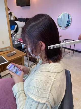 カラー MATTY azusaのヘアスタイル