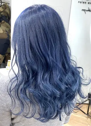セミロング カラー 🌙HIZUKI🌙 ハイトーン 艶髪のヘアスタイル